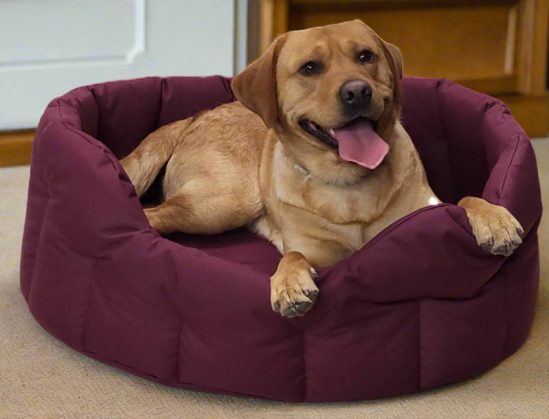 Load image into Gallery viewer, P&amp;L Country Dog Tough Heavy Duty Oval High Sided Waterproof Dog Beds.

