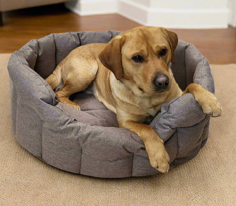Load image into Gallery viewer, P&amp;L Country Dog Tough Heavy Duty Oval High Sided Waterproof Dog Beds.
