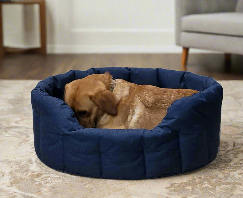 Load image into Gallery viewer, P&amp;L Country Dog Tough Heavy Duty Oval High Sided Waterproof Dog Beds.
