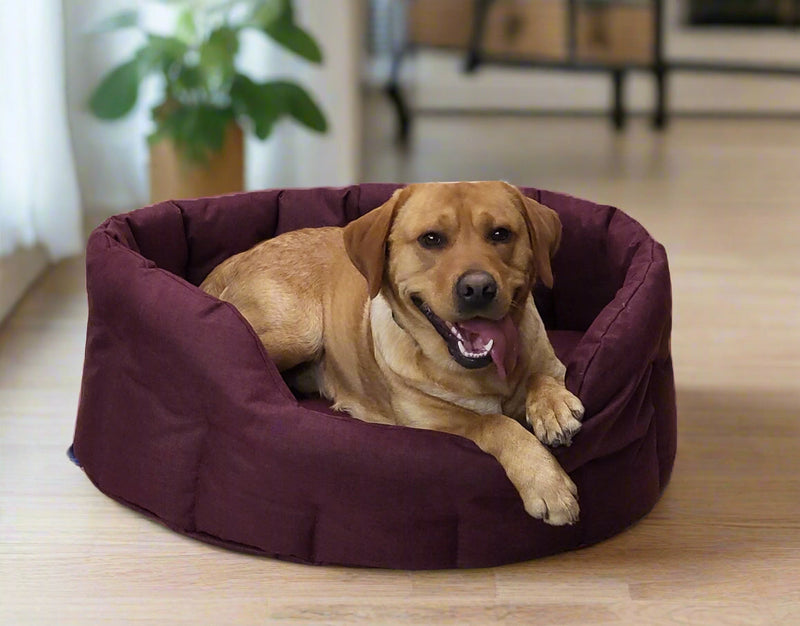 Load image into Gallery viewer, P&amp;L Country Dog Tough Heavy Duty Oval High Sided Waterproof Dog Beds.
