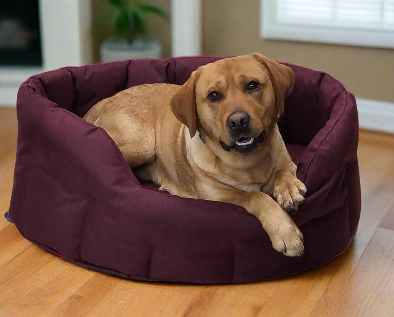 Load image into Gallery viewer, P&amp;L Country Dog Tough Heavy Duty Oval High Sided Waterproof Dog Beds.
