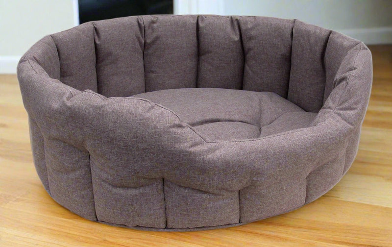 Load image into Gallery viewer, P&amp;L Country Dog Tough Heavy Duty Oval High Sided Waterproof Dog Beds.
