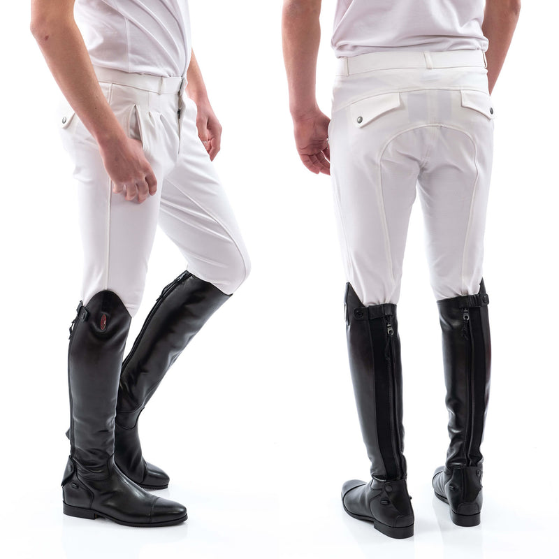 Load image into Gallery viewer, Whitaker B142 M Miami Mens Breeches/Silicone Seat White
