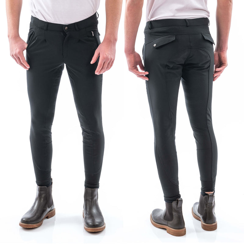 Load image into Gallery viewer, Whitaker B142 M Miami Mens Breeches/Silicone Seat Black
