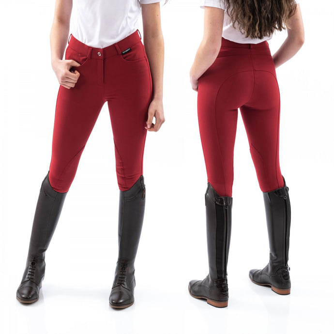 Whitaker B126 K Sawley Kids Breeches Crimson
