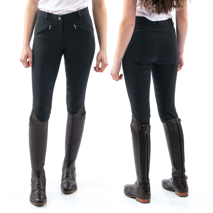 Whitaker B142 L Miami Ladies Breeches/Silicone Seat Black