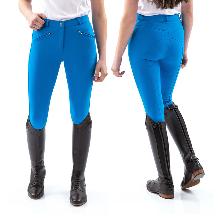 Whitaker B142 L Miami Ladies Breeches/Silicone Seat Blue