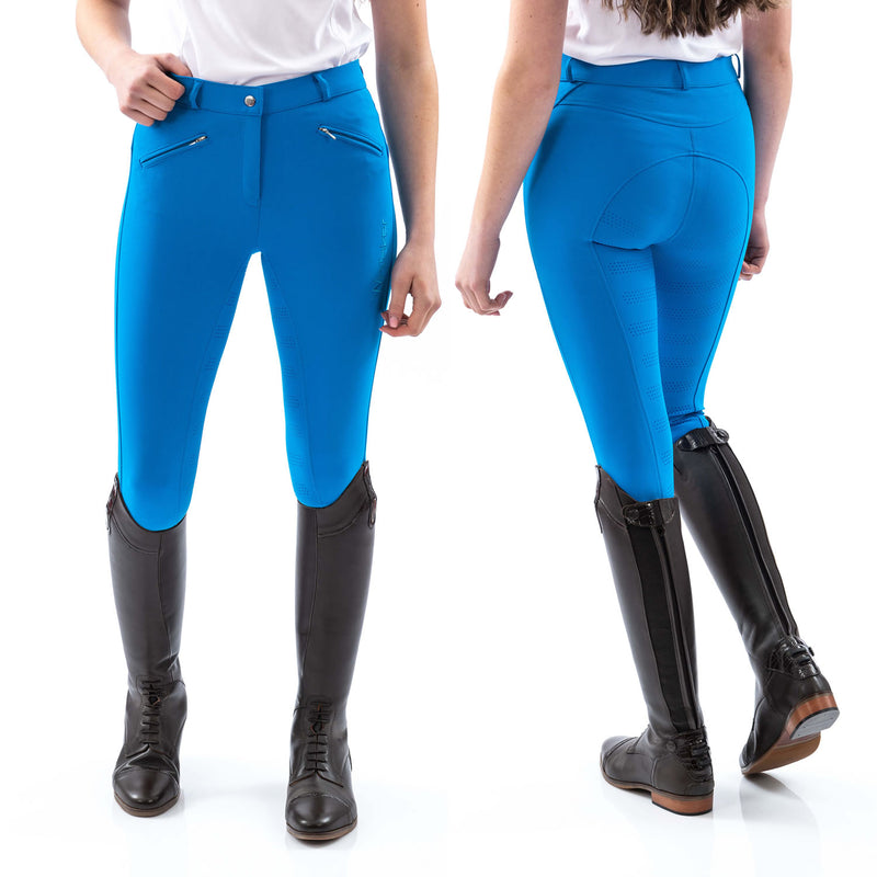 Load image into Gallery viewer, Whitaker B142 L Miami Ladies Breeches/Silicone Seat Blue
