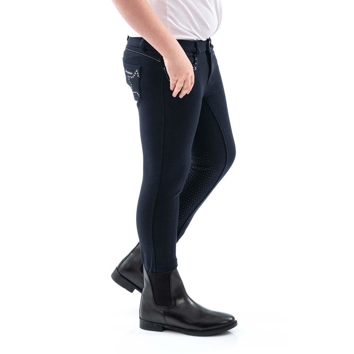 Whitaker B147 K Birtle Diamante Kids Breeches Navy
