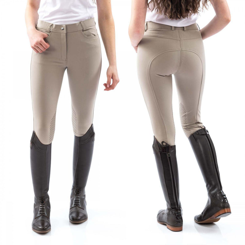 Load image into Gallery viewer, Whitaker B155 L Clayton Ladies Breeches With Grip Knee Beige
