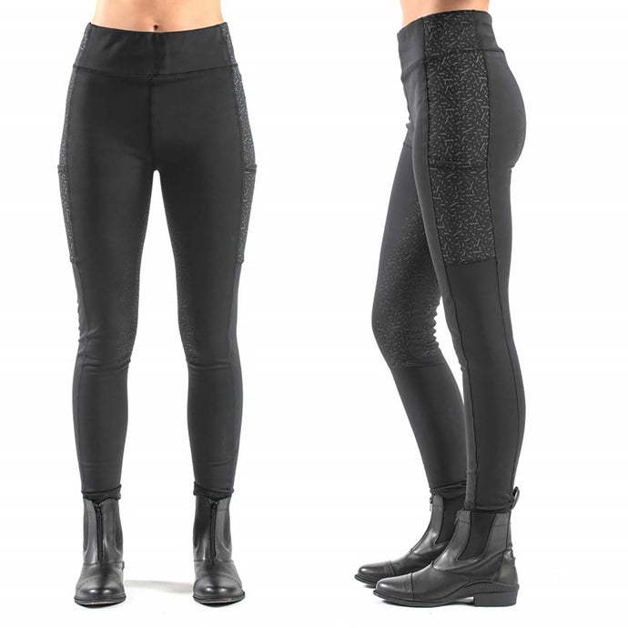 Whitaker B255 L Hatfield Ladies Reflective Tights Black