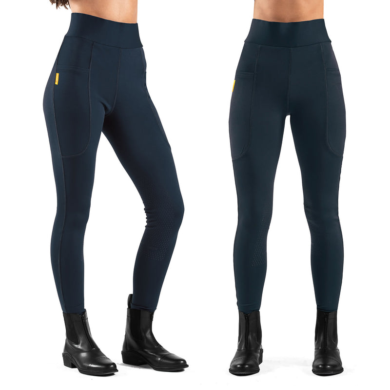 Load image into Gallery viewer, Whitaker B367 L Alderley Ladies Riding Tights Navy
