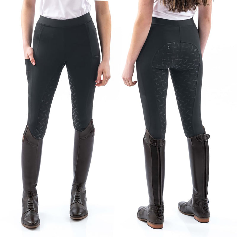 Load image into Gallery viewer, Whitaker B180 K Shore Childs Riding Tights Black
