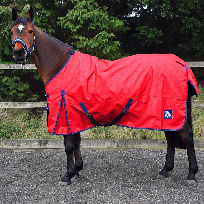 Whr1 W Horse 0 G Turnout Rug Red/Blue