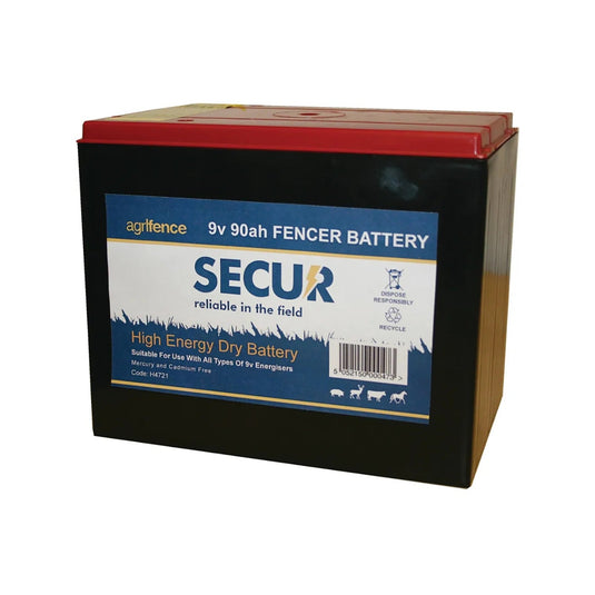 Agrifence 9 V 90 Ah Dry Battery(h4721) - Ashurst Equestrian & Country