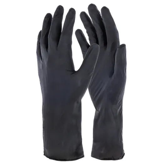 All-Purpose Glove Nitrile Long - Black - Ashurst Equestrian & Country