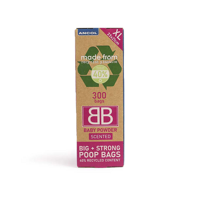 Ancol Made From Scented Giant Pack Poop Bags Baby Powder - Ashurst Equestrian & Country