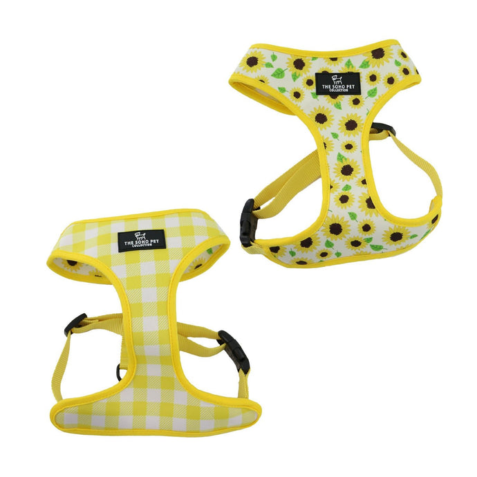Ancol Soho Pet Harness Reversible Sunflower/Yellow Check - Ashurst Equestrian & Country