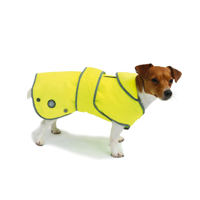 Ancol Stormguard Hi Vis Dog Coat Reflective Yellow - Ashurst Equestrian & Country