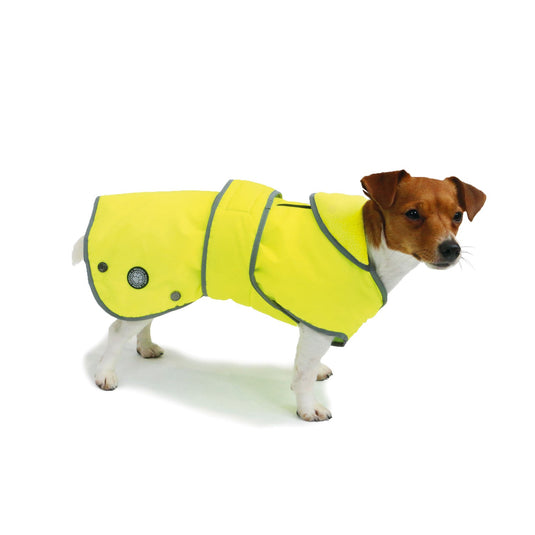 Ancol Stormguard Hi Vis Dog Coat Reflective Yellow - Ashurst Equestrian & Country