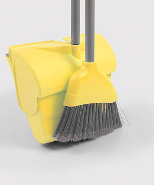 Angle Lobby Broom With Lobby Dustpan Yellow - Ashurst Equestrian & Country