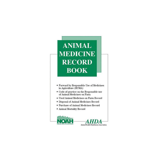 Animal Medicine Record Book - Ashurst Equestrian & Country