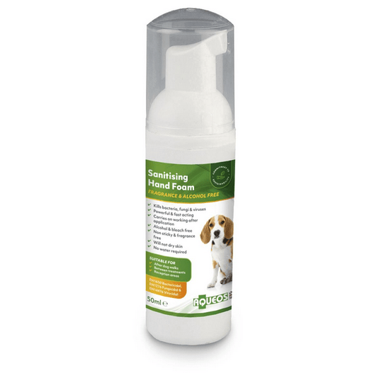 Aqueos Anti Bacterial Canine Hand Sanitising Foam - Ashurst Equestrian & Country