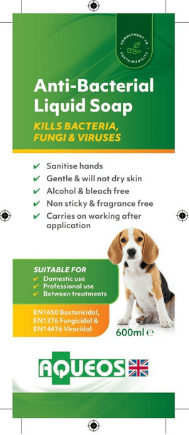 Load image into Gallery viewer, Aqueos Anti Bacterial Canine Liquid Soap - Ashurst Equestrian &amp; Country
