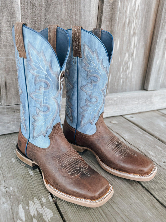 Ariat Heritage Western Boots – Brown/Grey – UK 7.5 – Slight Seconds - Ashurst Equestrian & Country