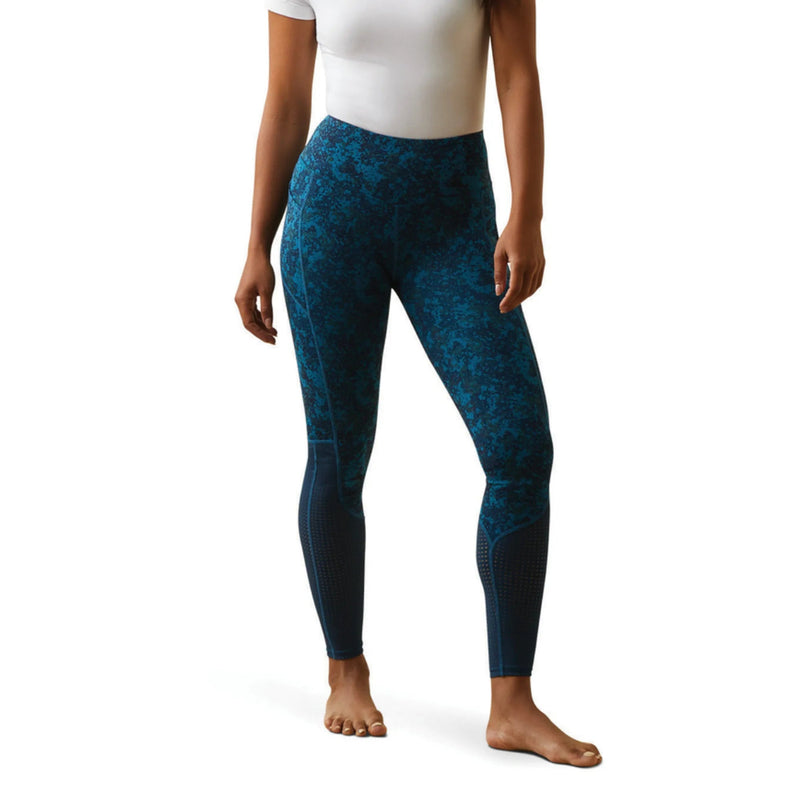 Load image into Gallery viewer, Ariat Women&#39;s EOS FS Compression Fit Tights - Petroleum Camo Floral - Ashurst Equestrian &amp; Country
