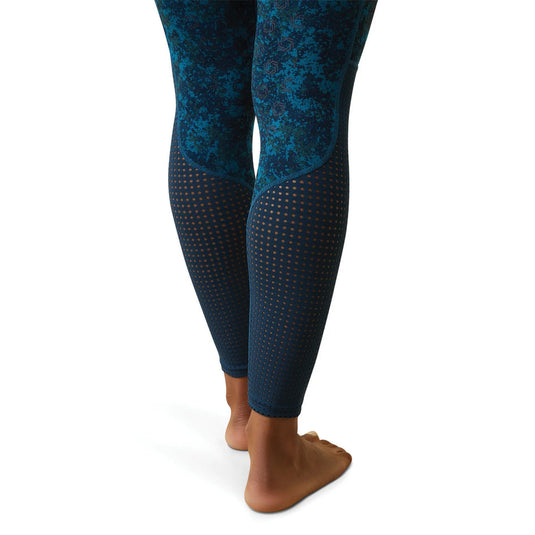 Ariat Women's EOS FS Compression Fit Tights - Petroleum Camo Floral - Ashurst Equestrian & Country