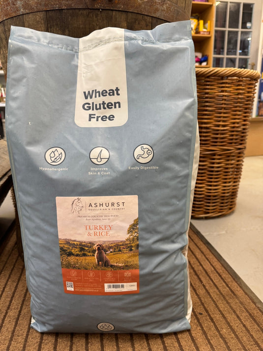 Ashurst Adult Dog 'Gluten Free' Turkey & Rice - Ashurst Equestrian & Country
