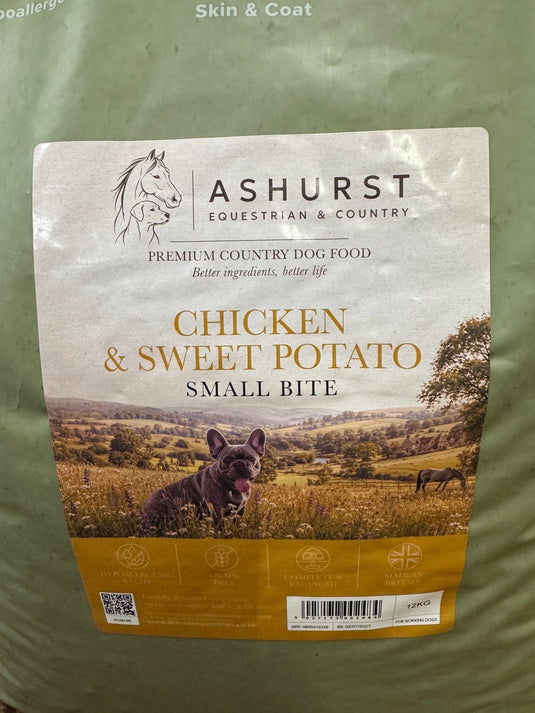 Ashurst Adult Dog 'Grain Free' Chicken & Sweet Potato - Small Bite - Ashurst Equestrian & Country