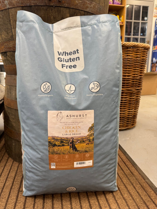 Ashurst Adult Dog Large Breed 'Wheat Gluten Free' Chicken & Rice - Ashurst Equestrian & Country