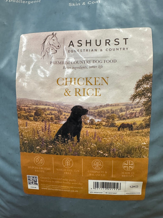 Ashurst Adult Dog 'Wheat Gluten Free' Premium Chicken & Rice - Ashurst Equestrian & Country