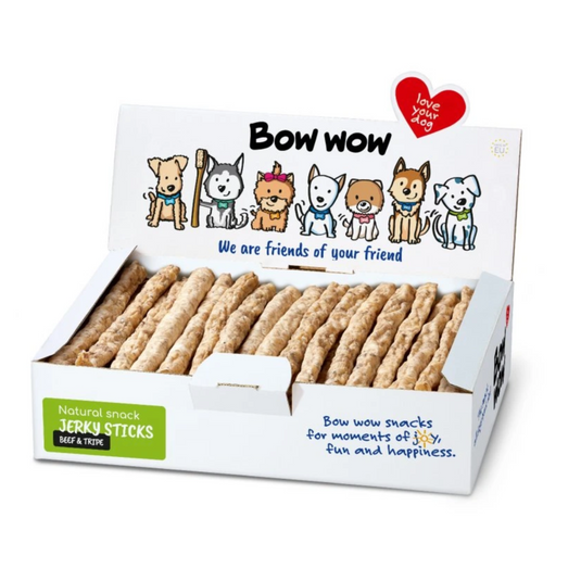 Bow Wow Natural Beef & Tripe Jerky Stick - Single