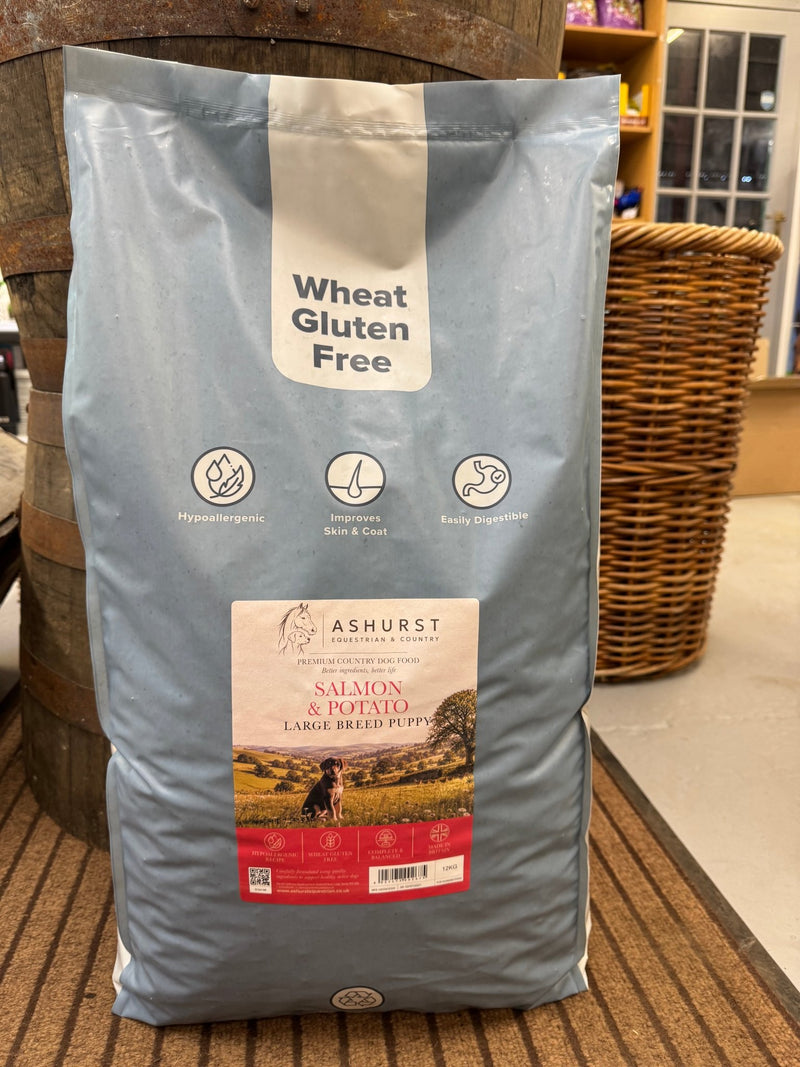 Load image into Gallery viewer, Ashurst Puppy Large Breed 'Wheat Gluten Free' Salmon &amp; Potato - Ashurst Equestrian &amp; Country

