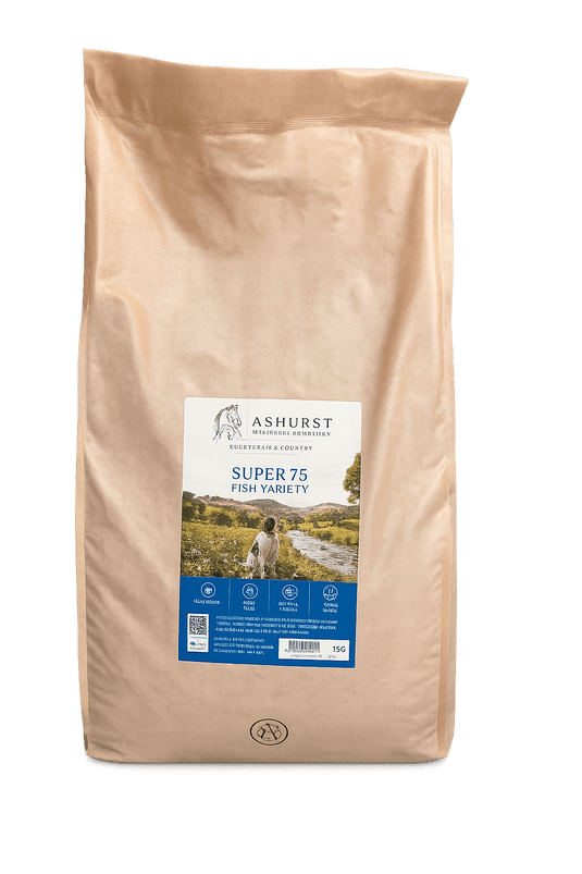 Ashurst Working Dog Super 75 - Fish - 12kg - Ashurst Equestrian & Country