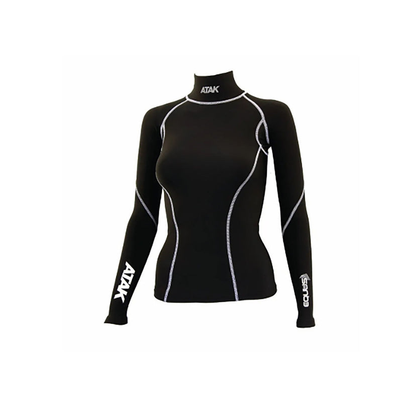 Load image into Gallery viewer, Atak Equus Compression Shirt Junior Black - Ashurst Equestrian &amp; Country
