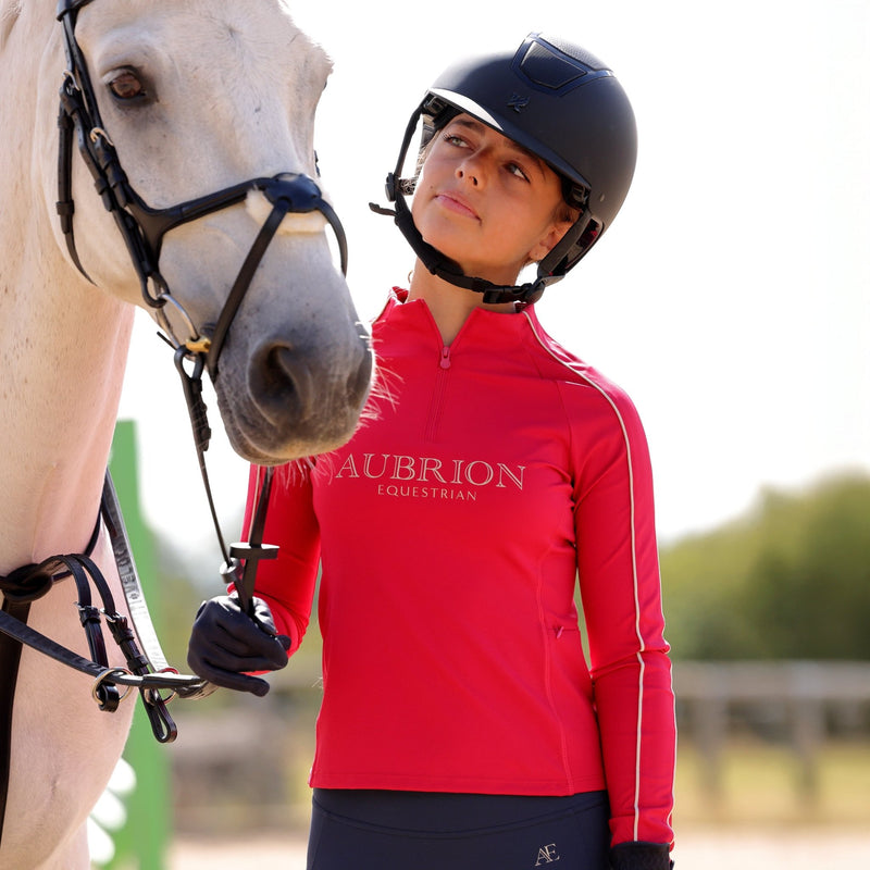 Load image into Gallery viewer, Aubrion Equestrian Long Sleeve Base Layer -Young Rider - Ashurst Equestrian &amp; Country
