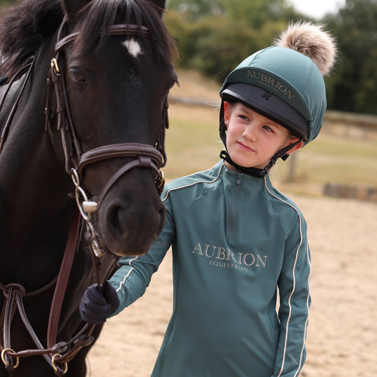 Aubrion Equestrian Long Sleeve Base Layer -Young Rider - Ashurst Equestrian & Country