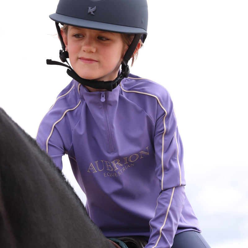Load image into Gallery viewer, Aubrion Equestrian Long Sleeve Base Layer -Young Rider - Ashurst Equestrian &amp; Country
