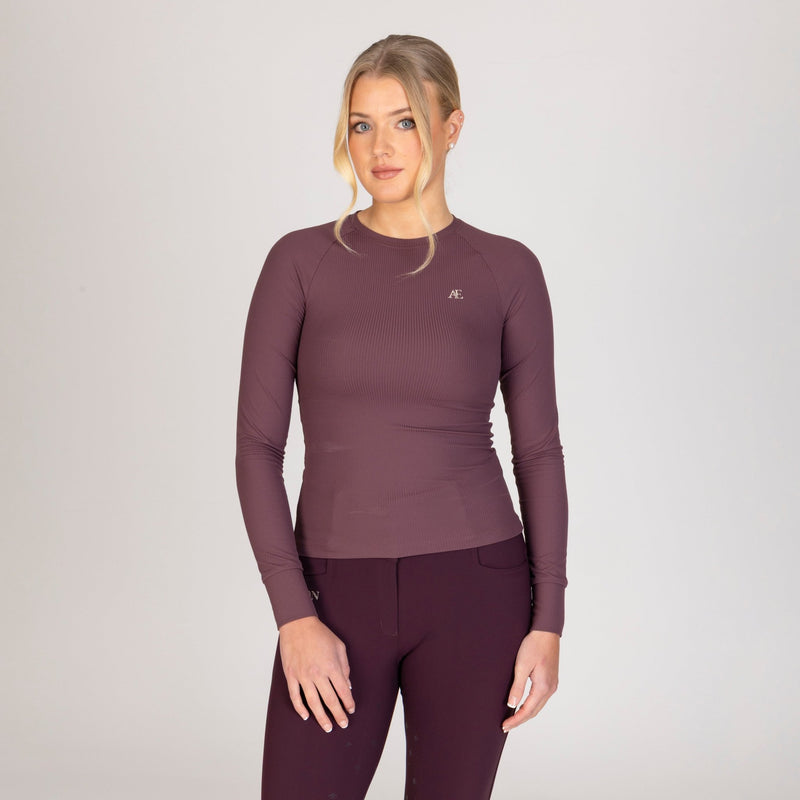 Load image into Gallery viewer, Aubrion Equestrian Ribbed Long Sleeve Top - Ashurst Equestrian &amp; Country
