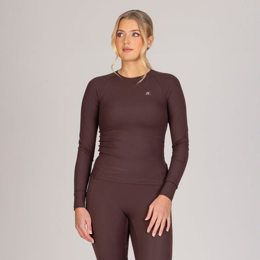 Aubrion Equestrian Ribbed Long Sleeve Top - Ashurst Equestrian & Country