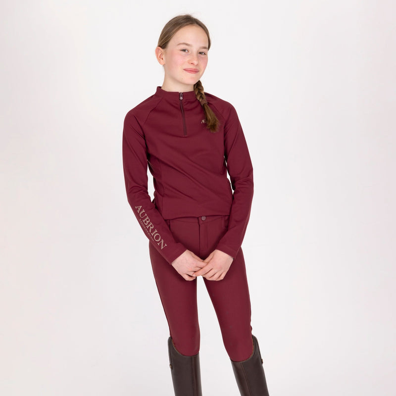 Load image into Gallery viewer, Aubrion Equestrian Winter Long Sleeve Base Layer - Young Rider - Ashurst Equestrian &amp; Country
