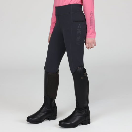 Aubrion React Winter Riding Tights- Young Rider - Ashurst Equestrian & Country