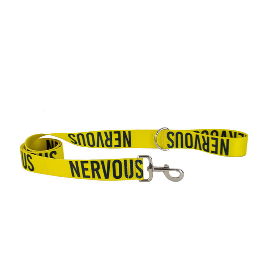 Awareness Training & Safety Dog lead 1.5m 'Hi-Vis NERVOUS' - Ashurst Equestrian & Country