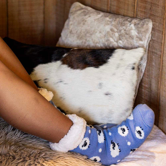 Bartleby Funky Sherpa Socks Ladies Cute Sheep - Ashurst Equestrian & Country