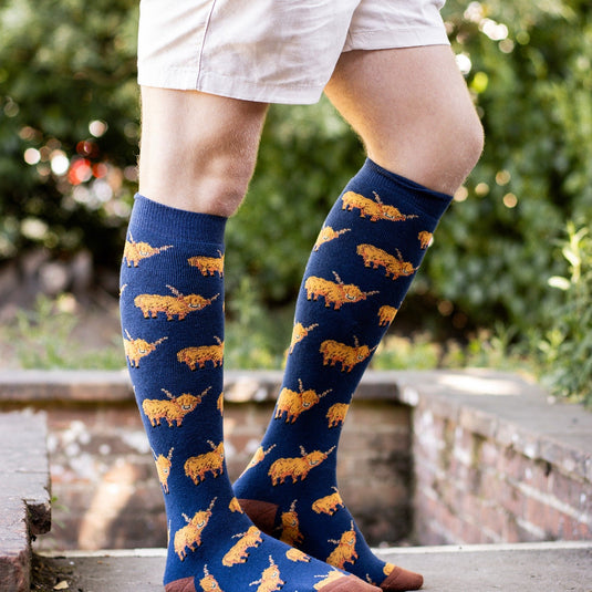 Bartleby Funky Welly Socks Mens Hardy Highland - Ashurst Equestrian & Country