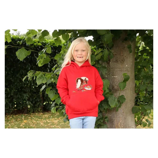 Bcc Carrot Pony Childrens Hoodie Red - Ashurst Equestrian & Country
